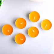 Набор чайных свечей ароматических Апельсин 3,8х1,6см 6шт - фото 60085