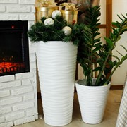 Кашпо Оазис 63л белый - фото 60254