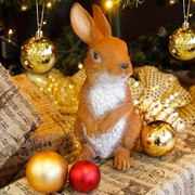 Фигура садовая Зайчонок коричневый U09088 - фото 60256