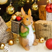 Кашпо садовое для растений Заяц с корзиной U09092 - фото 60266