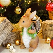 Кашпо садовое для растений Заяц с корзиной U09092 - фото 60267