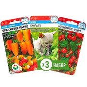 Семена Томат Балконное чудо, Огурец Кнопа, Перец Оранжевое патио набор х 3 - фото 60338