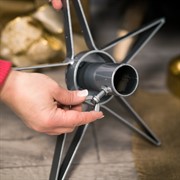 Подставка для ели серая металлическая Звезда 200-32Gray - фото 60362