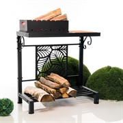 Мангал для дачи разборный черный металл лазерная резка 102-201 - фото 60375