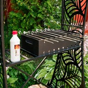 Мангал для дачи разборный металлический чёрный 102-208 - фото 60382