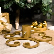 Подставка для ели металлическая золотая 200-28G - фото 60389