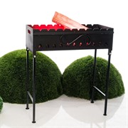 Мангал для дачи разборный кованый чёрный металл 102-202 - фото 60400