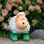 Фигура садовая Овечка в сапогах высота 52см F08920 - фото 60403