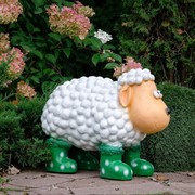 Фигура садовая Овечка в сапогах высота 52см F08920 - фото 60404