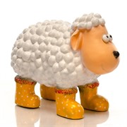 Фигура садовая Овечка в сапогах высота 52см F08920 - фото 60405