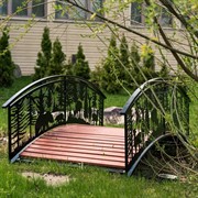 Мостик декоративный кованый Лес лазерная резка 303-001В - фото 60462