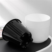 Горшок ЛИНЕЛЬ 2,7 двойной белый - фото 60474