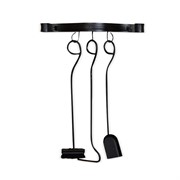 Подставка для каминных аксессуаров настенная металл 504-10 - фото 60531