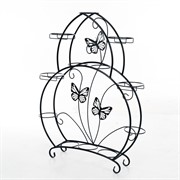 Подставка для цветов на подоконник Бабочки на 12 кашпо 41-918B - фото 60650