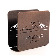 Салфетница кухонная Эльбрус металл коричневая 703-003Br - фото 60690