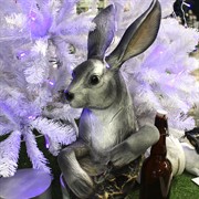 Подставка для одной бутылки Заяц серый U09190-Gray - фото 60748