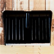 Лопата снеговая Буран Люкс пласт с планк 560х400 d36мм черная - фото 60771