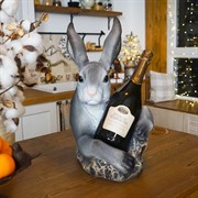 Подставка для одной бутылки Заяц серый U09190-Gray - фото 60773