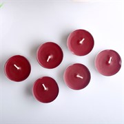 Набор чайных свечей ароматических Вишня 3,8х1,6см 6шт - фото 60779