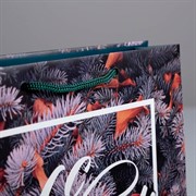 Пакет ламинированный Новогодняя пора 23х27х8см - фото 60805