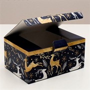 Коробка складная Новогоднее волшебство 22х15х10см - фото 60819