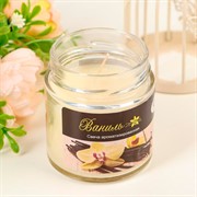 Свеча в банке ароматическая ваниль - фото 60839