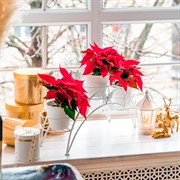 Подставка на подоконник на 3 цветка металл 14-903 - фото 60874