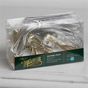 Гирлянда Занавес Роса 2,8х3м свечение аквамарин на крючках с пультом - фото 60923