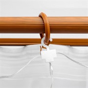 Гирлянда Занавес Роса 2,8х3м свечение аквамарин на крючках с пультом - фото 60924