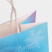 Пакет подарочный крафт Зайка 22х25х12см - фото 60939