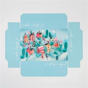 Коробка складная Город новогодний 30х20х9см - фото 60952