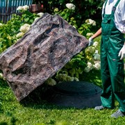 Крышка септика камень рельефный U08377 - фото 61008