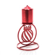 Подсвечник на одну свечу металлический Подарок 607-066R - фото 61107