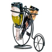 Подставка винная Велосипед настольная под 2 бутылки длина 46см металл 590-119 - фото 61147