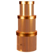 Набор коробок круг глянцевый 20*17,2-17,5*14,6-14*12,6 3шт - фото 61178