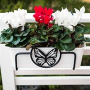Балконный ящик для цветов с декоративным кованым кронштейном Бабочка 203-002 - фото 61348