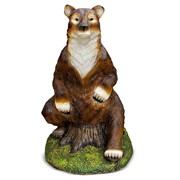 Фигура садовая Медведица на пне большая высота 140см F07147 - фото 61670