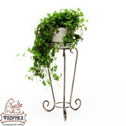 Цветочница напольная на 1 цветок кованая чёрно-золотая 25-012 - фото 6174