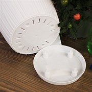 Горшок Барселона 1,8л белый - фото 61759