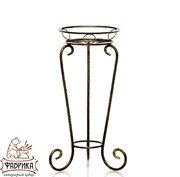 Цветочница напольная на 1 цветок кованая чёрно-золотая 25-012 - фото 6177