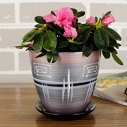 Набор горшков РОСПИСЬ бутон браслет 4шт - фото 61891