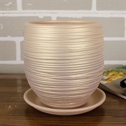 Горшок ОНИКС 2л бутон бисквит 13см - фото 61902