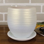 Горшок ОНИКС 2л бутон персиково-жемчужный 13см - фото 61904