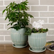 Горшок РИТМ 3,5л овал бирюза 18см - фото 61914