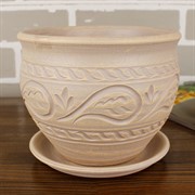 Горшок УЮТ белый 16см - фото 61940