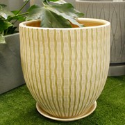 Горшок МАНЕ 20л бутон оливка 32см - фото 62001