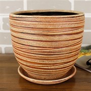 Горшок МОДЕРН 4л бутон бежевый 20см - фото 62005