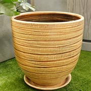 Горшок МОДЕРН 7,5л бутон бежевый 24см - фото 62007