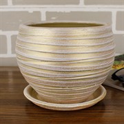 Горшок МОДЕРН классика оливка 15см - фото 62009