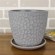 Горшок БУТОН 2,15л манго серый 17см - фото 62033